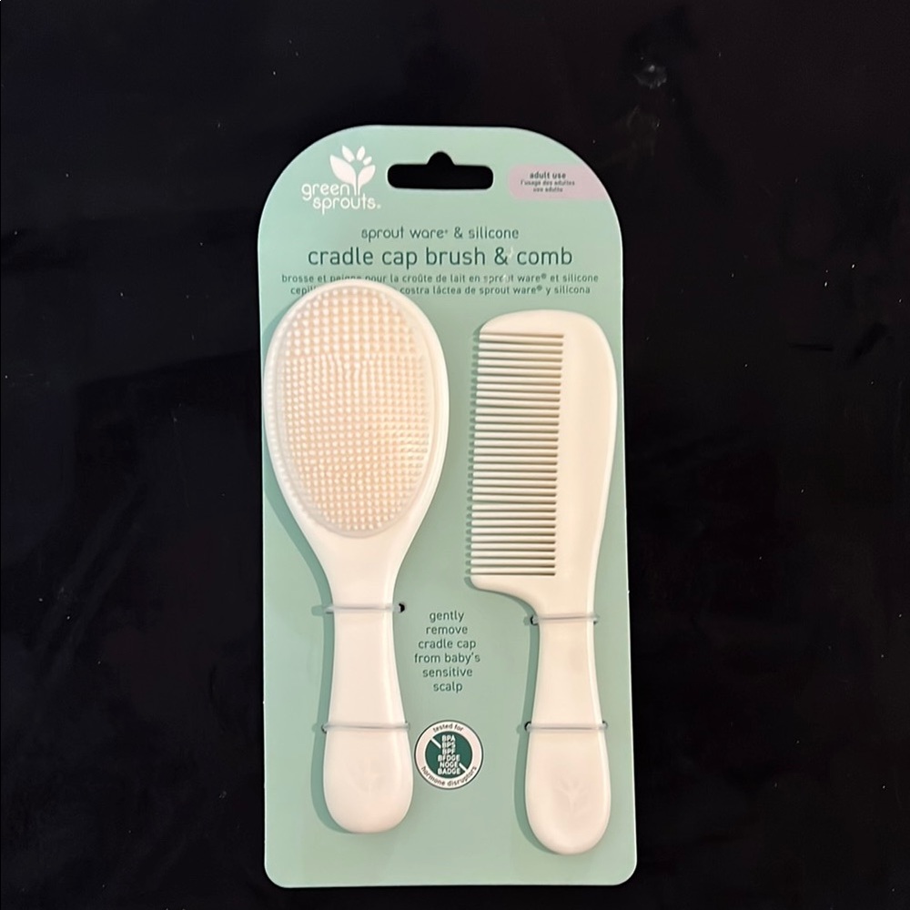 Cradle cap brush & comb set